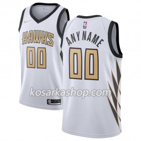 Dres Atlanta Hawks Prilagođeni Nike 2018-19 City Edition Bijela Swingman